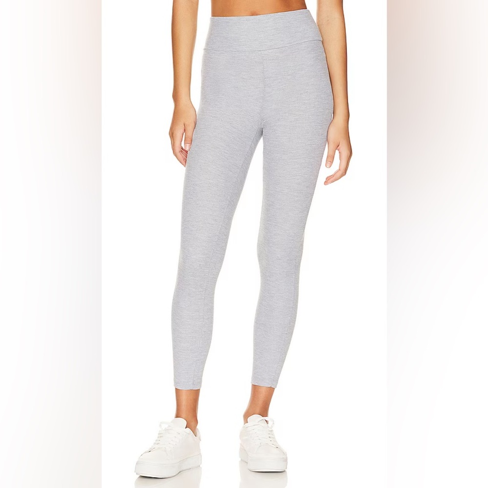 NWT WeWoreWhat Waffle Knit High Rise Leggings Heather Grey Danielle Bernstein XS